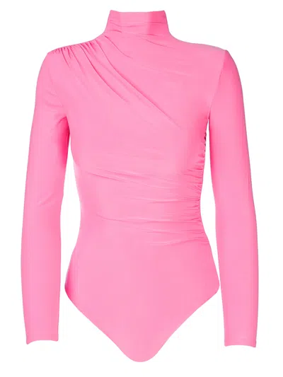 Tessitura Women's Casual Bodysuit Pink