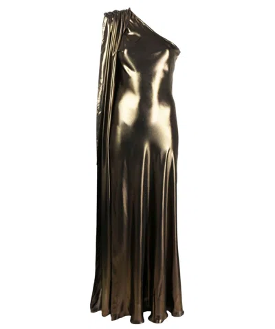 Tessitura Women's Golden Long Dress