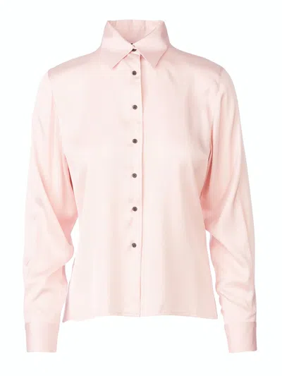 Tessitura Women's Light Pink Regular Shirt