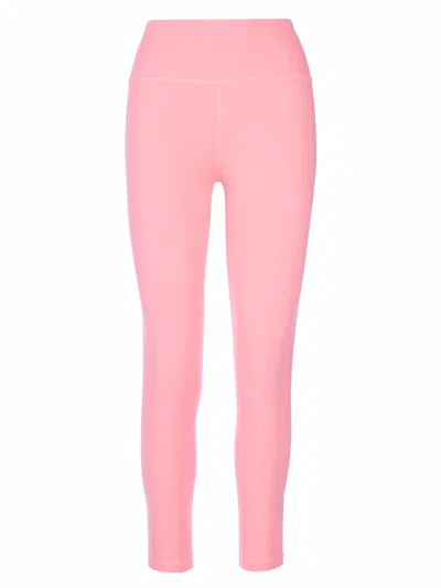 Tessitura Women's Neutrals Cross Leggings - Salmon Rose In Pink