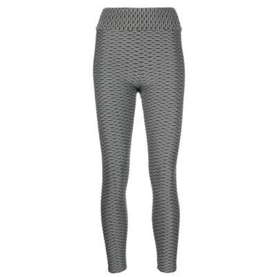Tessitura Women's Patterned Sport Leggings Grey In Gray