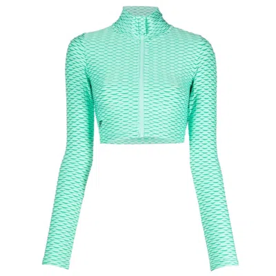 Tessitura Women's Patterned Sport Top Green