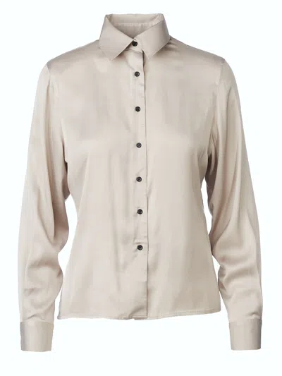 Tessitura Women's Silver Regular Shirt