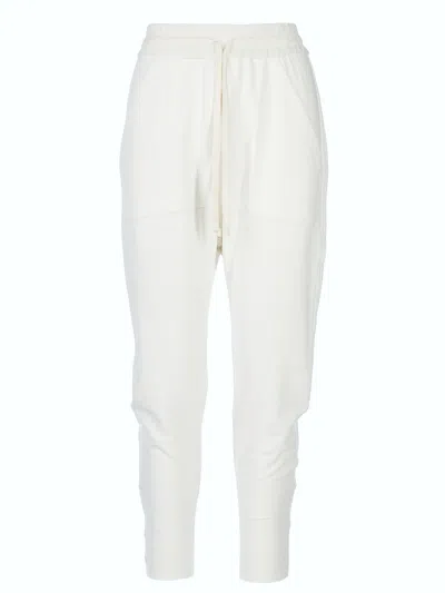 Tessitura Women's White Low Trousers