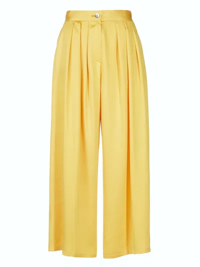 Tessitura Women's Yellow Skirt Trousers