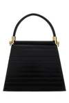 Testoni Black Leather Marisa 21 Handbag In Black
