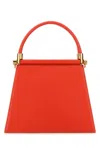 Testoni Coral Leather Marisa 21 Handbag In Red