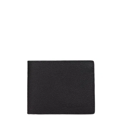 Testoni Heads Wallets Men Leather Black