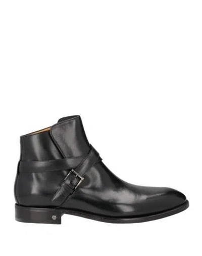 Testoni Man Ankle Boots Black Size 9.5 Calfskin