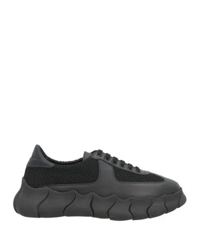 Testoni Man Lace-up Shoes Black Size 10 Creora Eco-soft, Textile Fibers