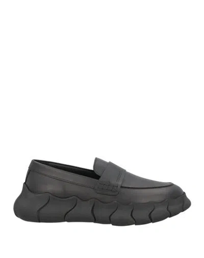 Testoni Man Loafers Black Size 10 Leather