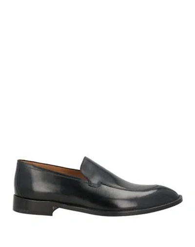 Testoni Man Loafers Black Size 10 Leather