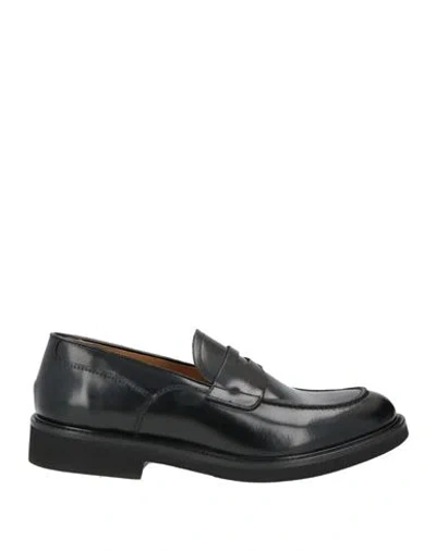 Testoni Man Loafers Black Size 10.5 Calfskin