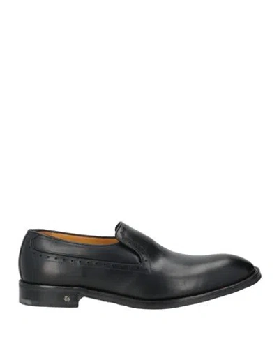 Testoni Man Loafers Black Size 9 Calfskin