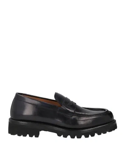 Testoni Man Loafers Midnight Blue Size 7 Leather