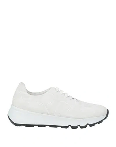 Testoni Man Sneakers Off White Size 9 Leather In Multi