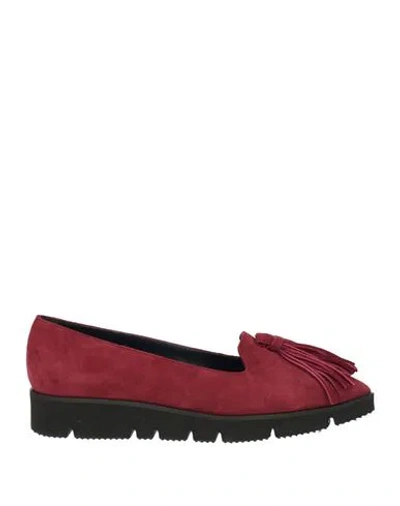 Testoni Woman Ballet Flats Brick Size 5 Leather In Red