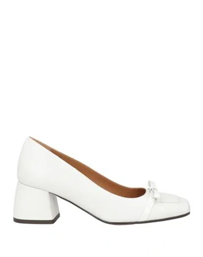 Testoni Woman Pumps Off White Size 6 Leather
