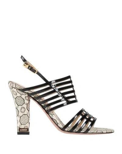Testoni Woman Sandals Beige Size 7.5 Leather In Multi