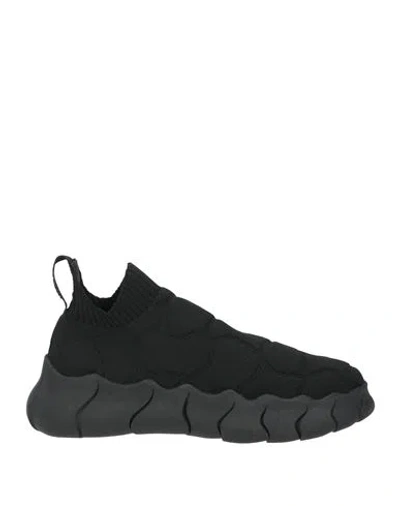 Testoni Woman Sneakers Black Size 9 Textile Fibers