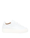 Testoni Woman Sneakers White Size 8 Leather