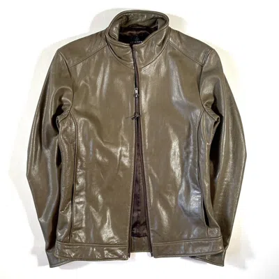 Pre-owned Tete Homme Minimal Biker Jacket In Sand