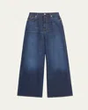 Teurn Studios Baggy Jeans In Dark Blue
