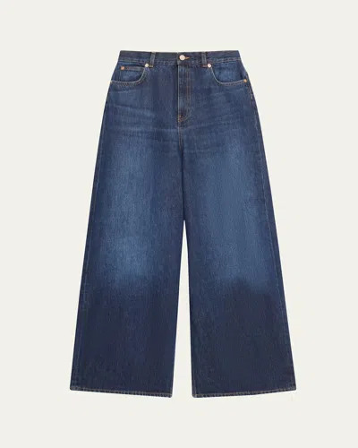 Teurn Studios Baggy Jeans In Dark Blue