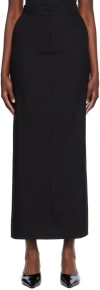 TEURN STUDIOS BLACK TOT MAXI SKIRT