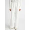 Teurn Studios Fluid Elastic Waist Trousers In White