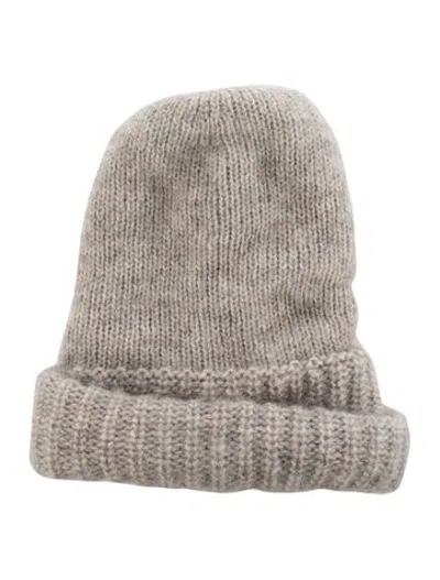 Pre-owned Teurn Studios Knit Beanie In Neutrals