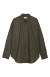 Teurn Studios Oversize Cotton Poplin Button-up Shirt