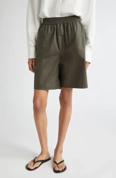 Teurn Studios Relaxed Cotton Poplin Shorts In Multi