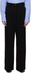 Teurn Studios Ssense Exclusive Black Meg Trousers In Black