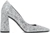 Teurn Studios Ssense Exclusive Glitter Heels In Silver