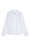 Teurn Studios Tailcoat Organic Cotton Poplin Button-up Shirt In White