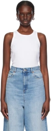 Teurn Studios White Ella Tank Top In White
