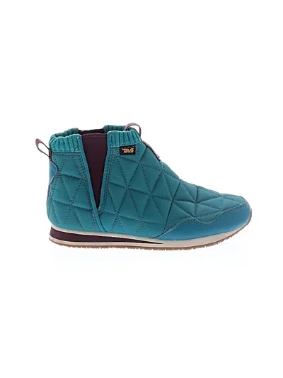 Pre-owned Teva Ankle Boots In Teal