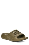 Teva Apretrail Slide Sandal In Dark Olive