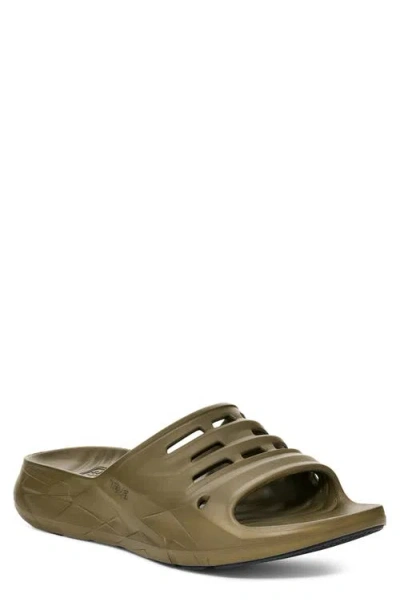 Teva Apretrail Slide Sandal In Dark Olive