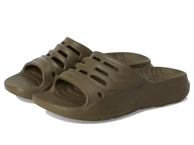 Teva Apretrail Slide Sandals Dark Olive : In Green