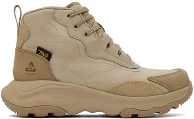 Teva Beige Geotrecca Rp Boots In Sesame/sand Dune