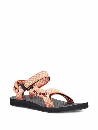 Teva Checkerboard Cherry Sandals In Red
