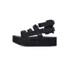 Teva Flatform Mevia W Black Women's Sandal In Black