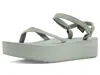 Teva Flatform Slim Platform Sandal In Green