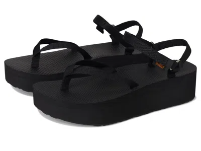 Teva Flatform Slim 1164630-blk Sandals Women's Black Flip Flop Zogg2753