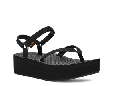 Teva Flatform Slim Platform Sandal In Black