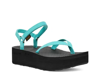 Teva Flatform Slim Platform Sandal In Blue
