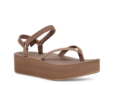 Teva Flatform Slim Platform Sandal In Brown