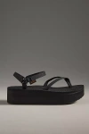 Teva Flatform Slim Sandals In Black